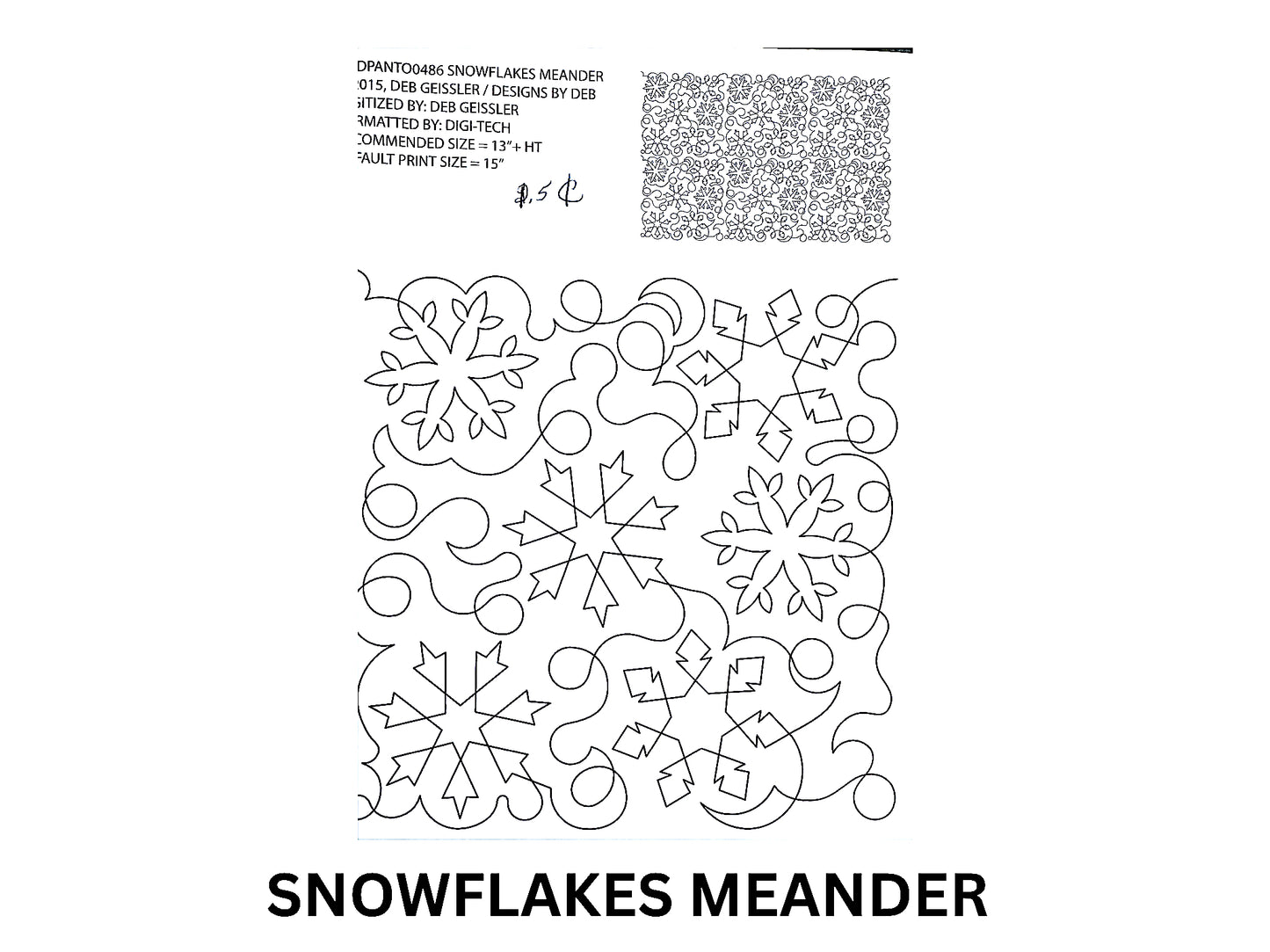 Snowflakes Meander