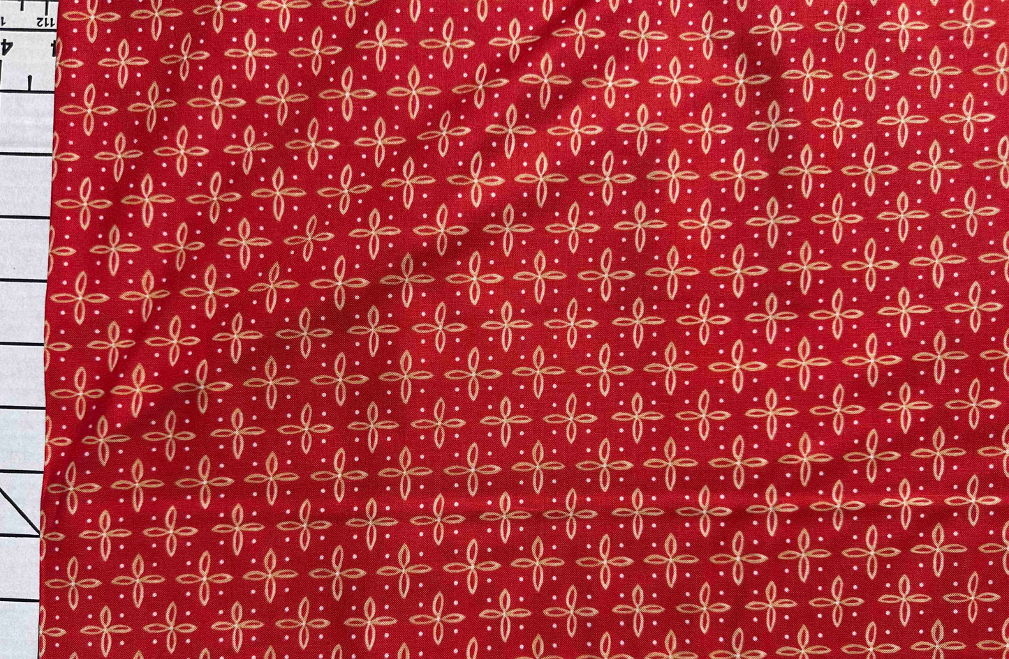 Red with tan graphic