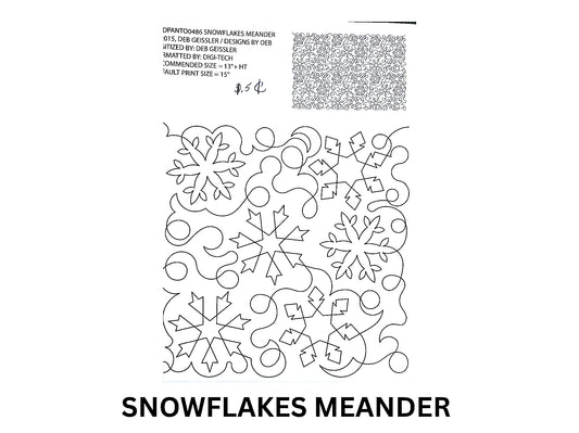 Snowflakes Meander