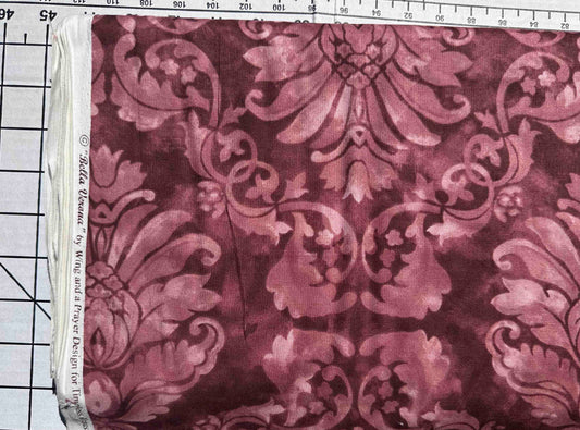 Pink on Maroon fabric