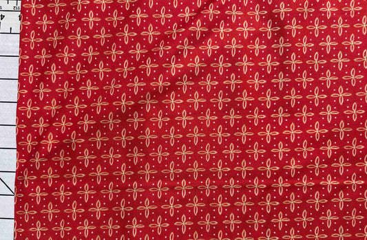 Red with tan graphic